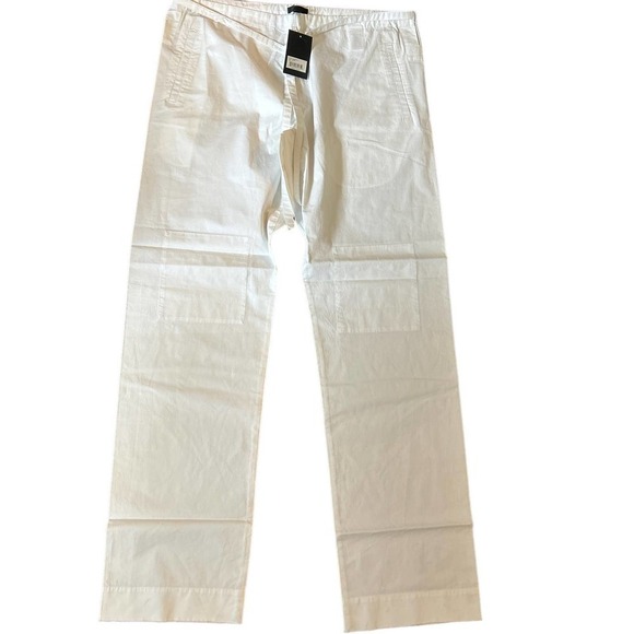 ATM Anthony Thomas Melillo Cotton Wide Leg Pants Trousers White Small - Picture 1 of 6